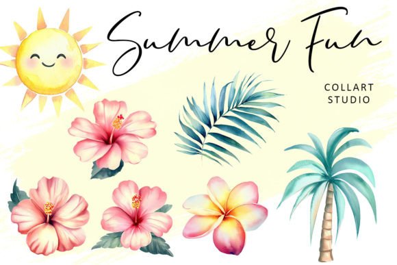 Download Summer Fun, Floral Illustrations - Floral illustrations Collection
