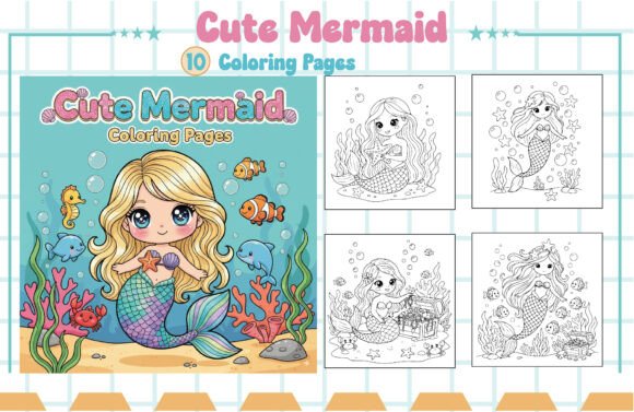Download Cute Mermaid Coloring Pages - Premium Resources