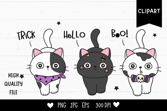 Download Halloween Cats Kawaii Cliparts Kitten - Kawaii clipart Collection