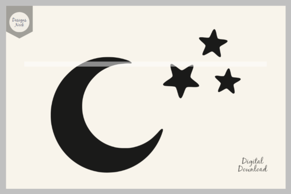 Download Moon and Stars SVG, Moon Stars Clipart - Moon and stars Collection